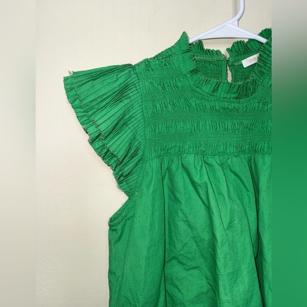Love The Label Poppy Top in Kelly Green $175 Size Small - Picture 6 of 11